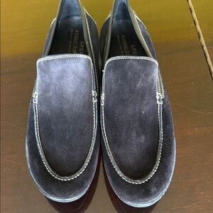 Donald J Pliner Sport Men's Black Suede Loafers, Like New, Made in Italy, 10.5